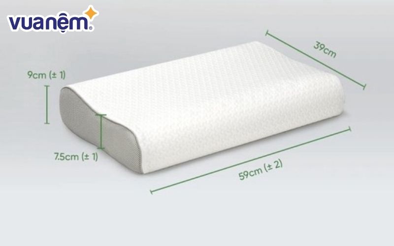 Kích thước gối tiêu chuẩn của gối đầu