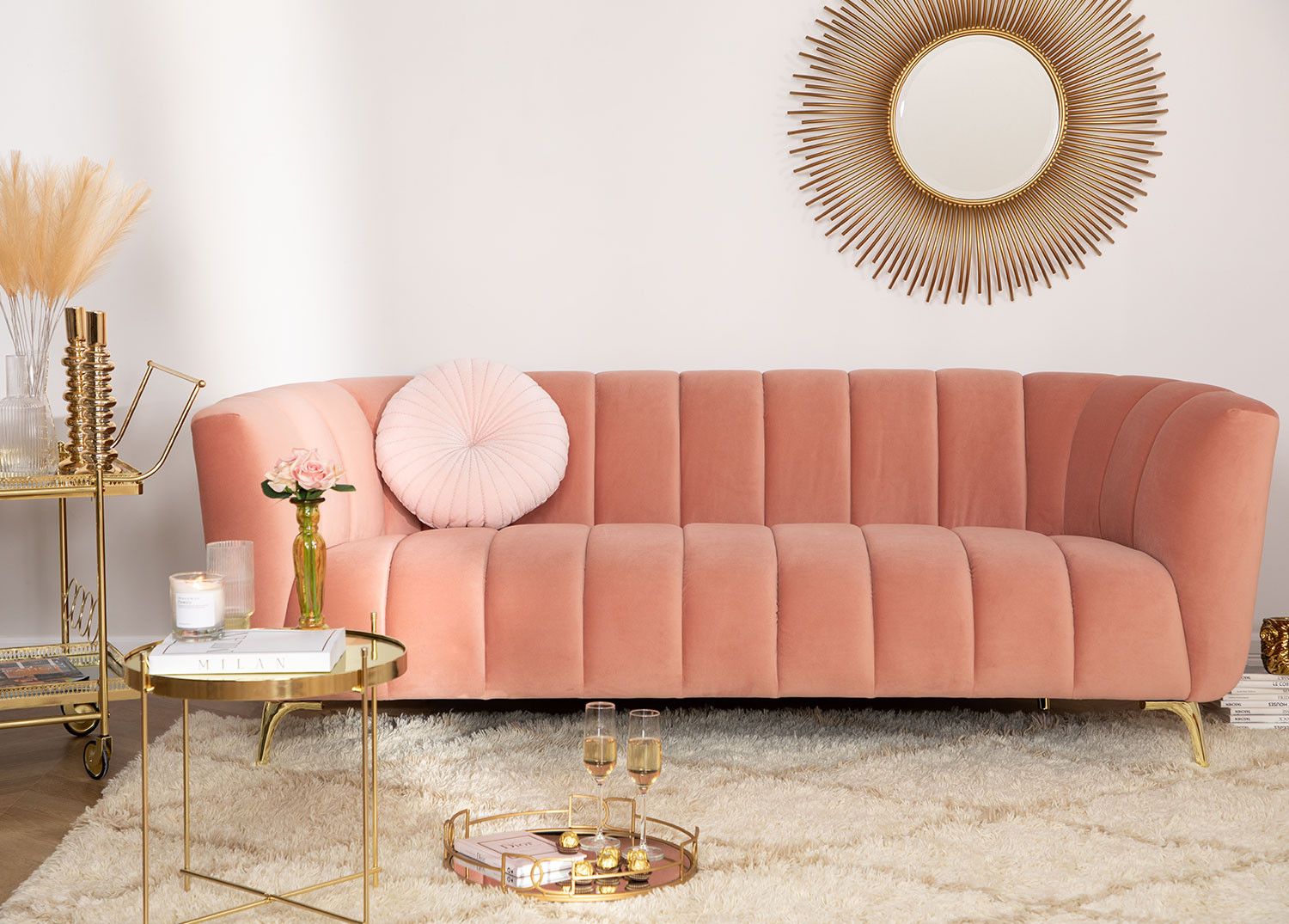 kiểu dáng sofa bọc nhung