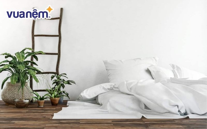 Sử dụng đệm trải trực tiếp trên sàn giúp tiết kiệm chi phí