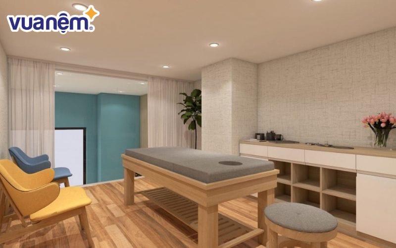 Nệm giường spa giúp khách hàng thoải mái hơn khi sử dụng dịch vụ