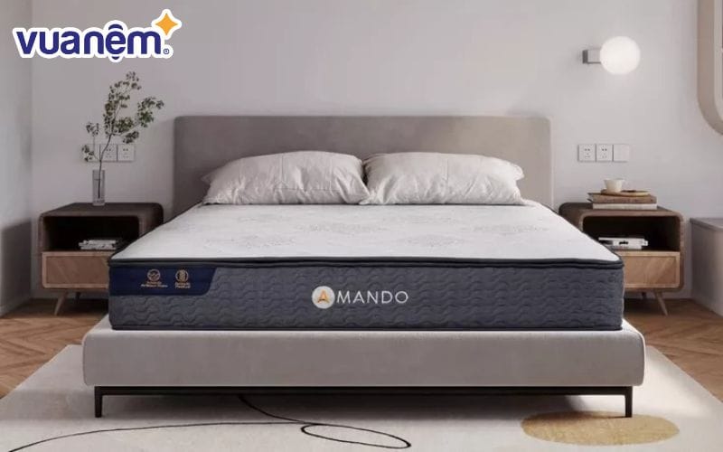 Nệm lò xo Amando Elite Plus nâng đỡ tốt và thoáng mát, tạo sự thoải mái cho người dùng