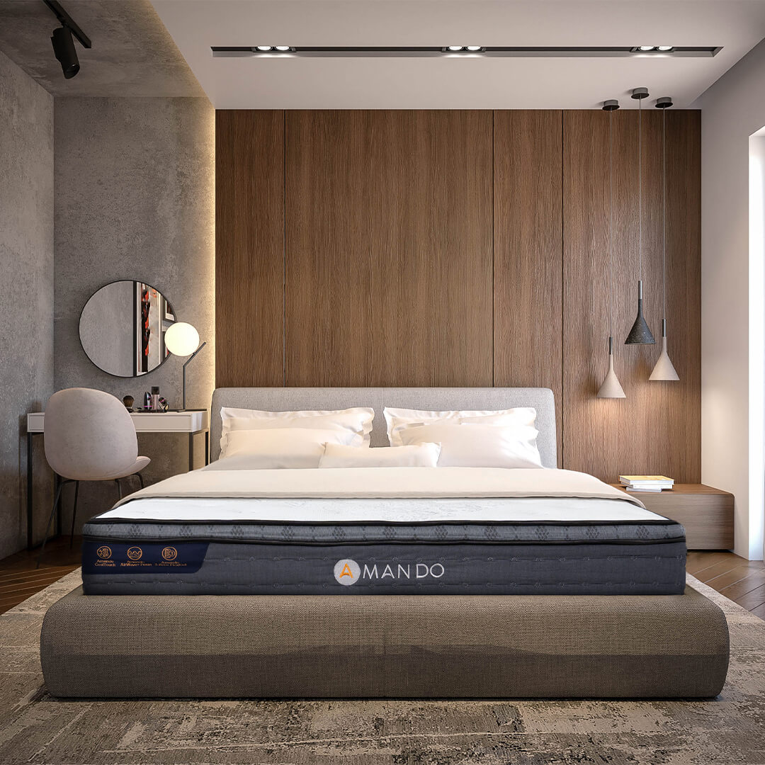 Nệm lò xo Amando Elite Plus nâng đỡ tốt và thoáng mát, tạo sự thoải mái cho người dùng