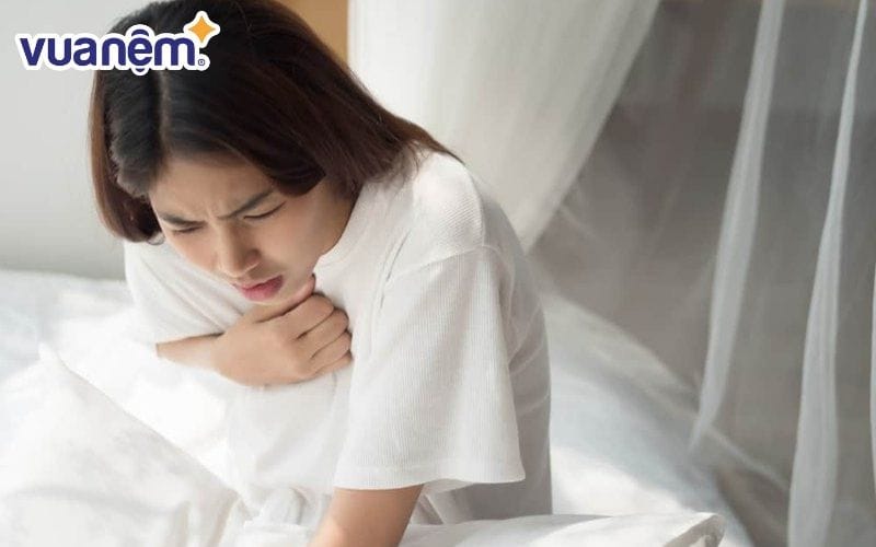 Ngủ không gối khiến bạn khó thở
