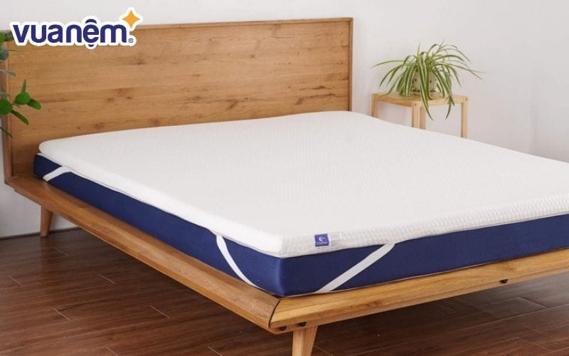 Topper Carina được làm từ chất liệu Memory Foam với tinh chất trà xanh kháng khuẩn.