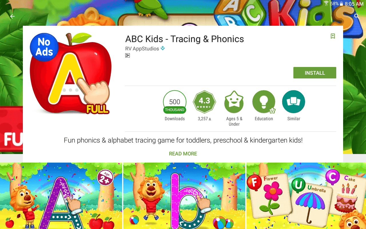 Ứng dụng ABC Kids – Tracing & Phonic