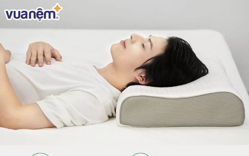 Gối cao su non công thái học