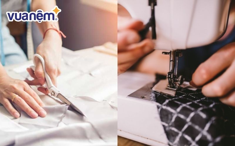 Các bước cơ bản may vỏ gối ngủ tại nhà