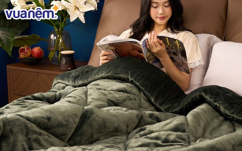 Chăn đông nhung tuyết giữ ấm Amando Warm Flannel