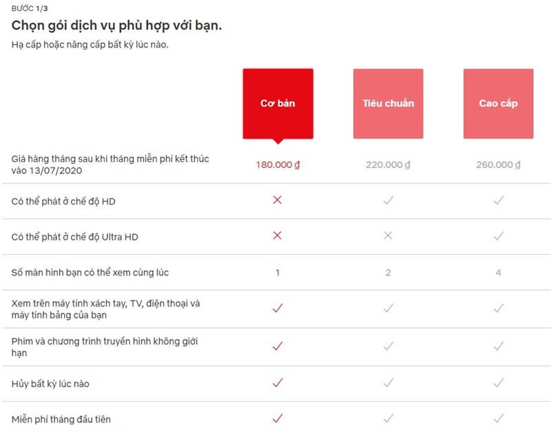 netflix trả thuê bao theo tháng