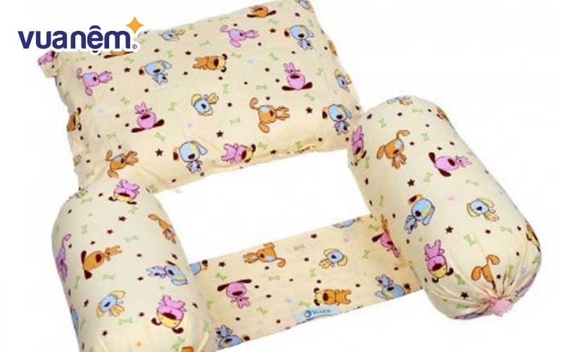 Gối chặn bông có thể giặt và sấy, phơi thường xuyên đảm bảo vệ sinh