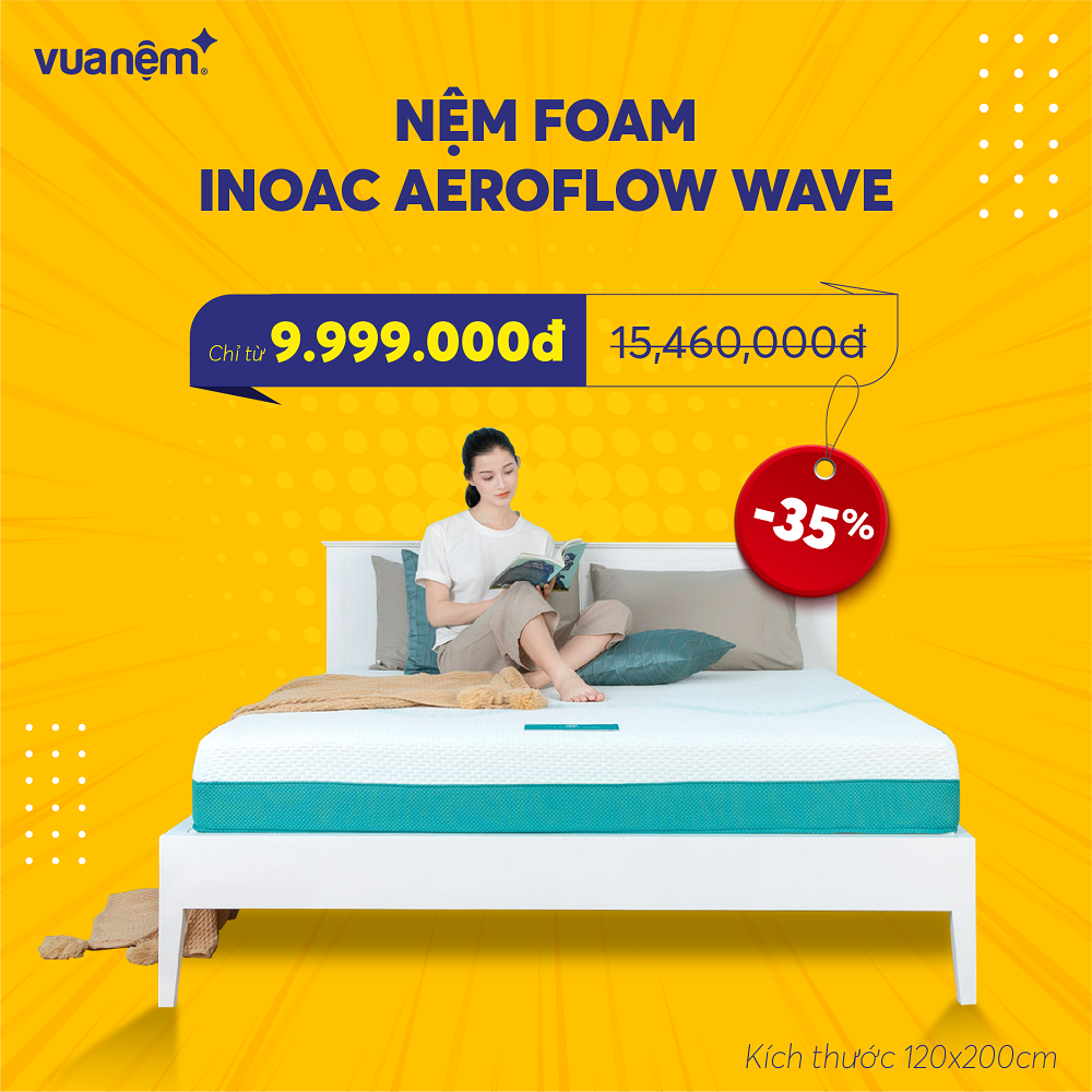 Nệm Foam Inoac Aeroflow Wave