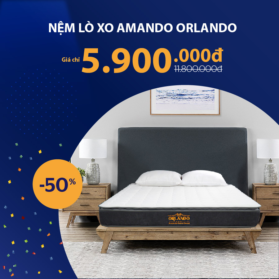 nệm lò xo Amando Orlando