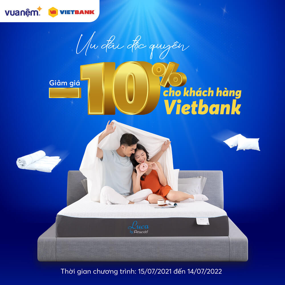 Ưu đãi độc quyền giảm giá 10% cho khách hàng Vietbank