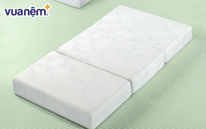 Vỏ áo nệm gấp 2 gấp 3 bảo vệ nệm khỏi bị hao mòn, vết bẩn