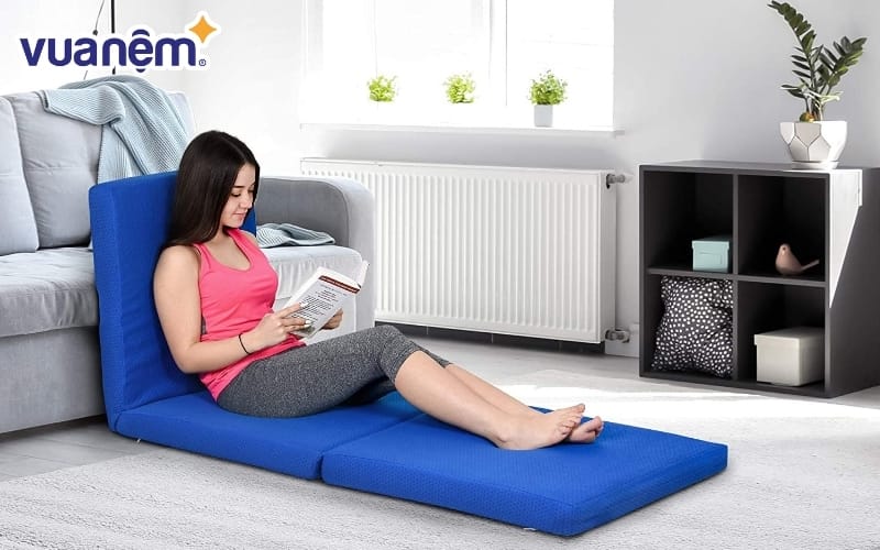 Vỏ áo nệm gấp 2 gấp 3 làm bằng cotton có độ thoáng mát rất cao