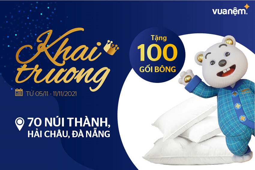 Tặng 100 gối bông cho 100 khách hàng đầu tiên 