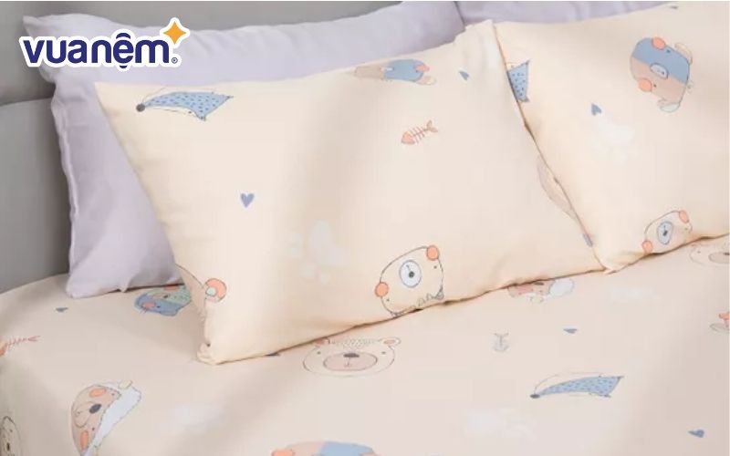 Bộ chăn ga gối cute tencel Amando Celia
