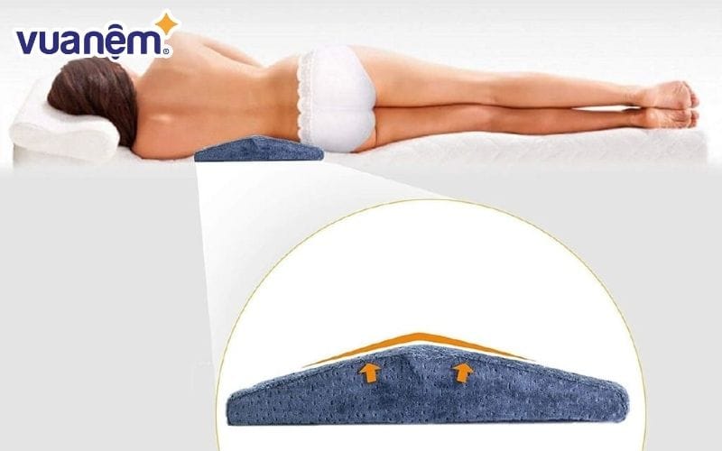 Chọn gối có phần giữa nhô cao