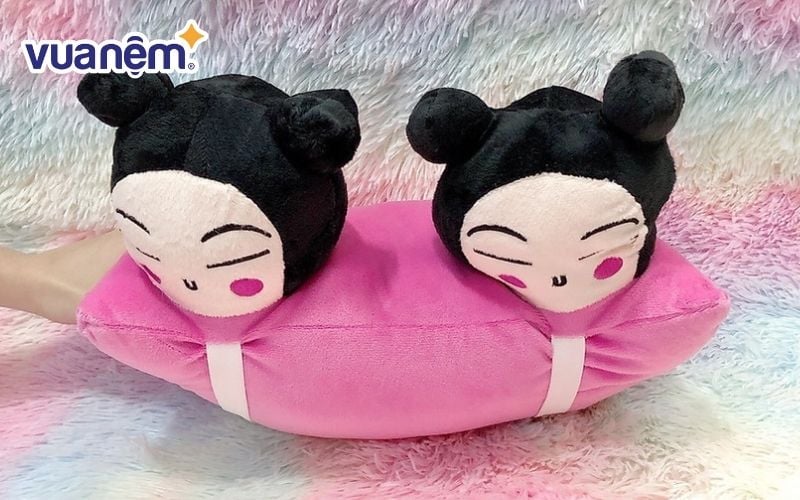 Gối đi xe máy 2 đầu Pucca