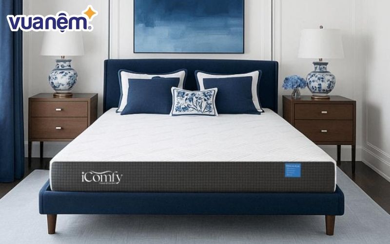 Nệm iComfy Coolax Plus được thiết kế để hỗ trợ thư giãn toàn thân