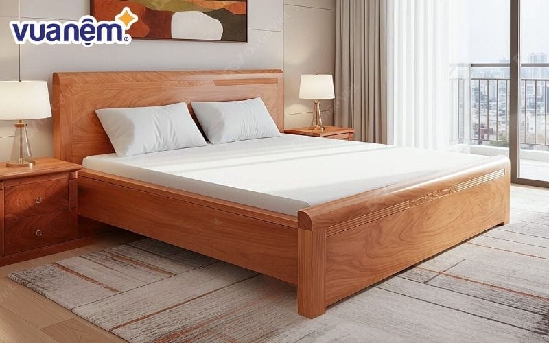 Top mẫu giường ngủ gỗ Hương đẹp, đa năng được tích hợp thêm các tiện mích như hộc chứa đồ, ngăn kéo hoặc kệ đầu giường
