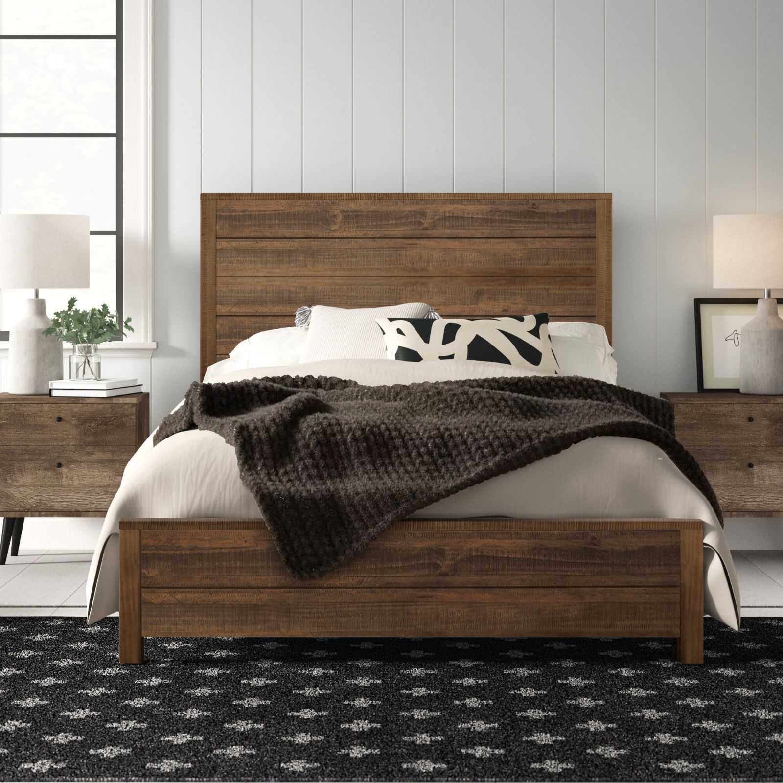 giường ngủ gỗ tràm chân hộp