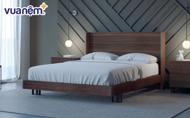 Phong cách mộc mạc của giường ngủ gỗ lim