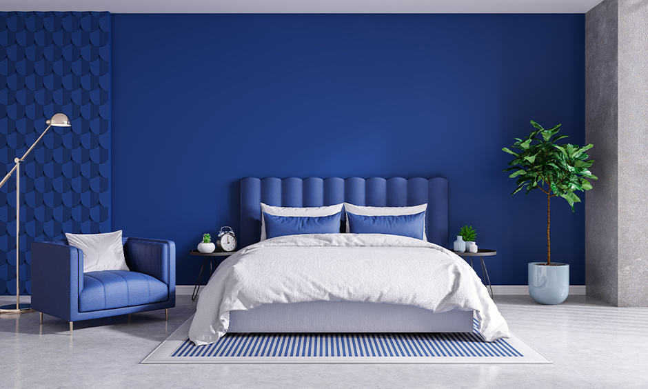 phòng ngủ đẹp cho nữ màu xanh