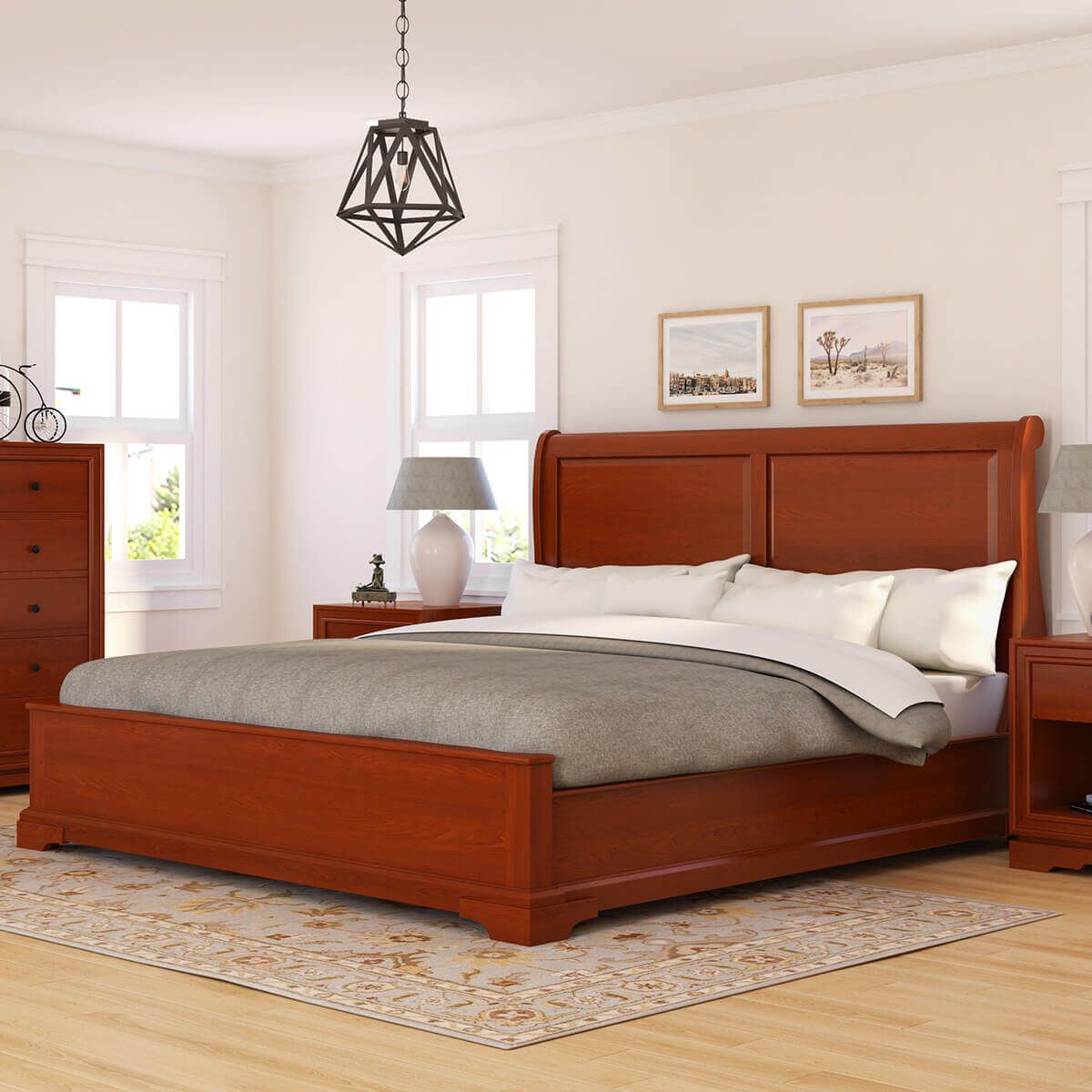 giá giường ngủ gỗ gụ 