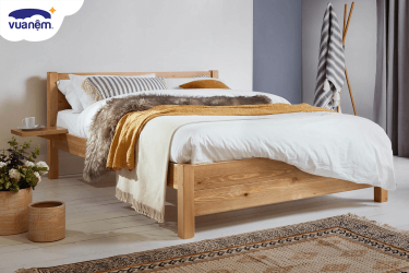 giường ngủ gỗ cao su