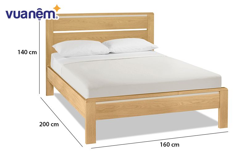 Lựa chọn kích thước giường cưới có chiều rộng tối thiểu 160cm