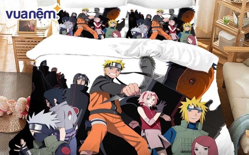 Thiết kế ấn tượng, độc đáo của một mẫu ga giường Naruto
