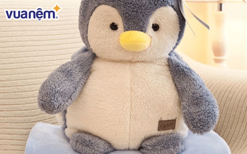 Bộ chăn gối văn phòng hình chim cánh cụt