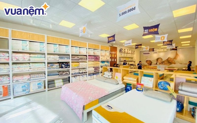 Mua ga giường màu xanh nước biển chất lượng ở Vua Nệm