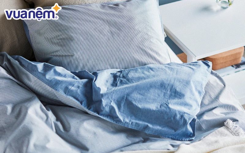 Những mẫu ga giường màu xanh dương rất được người dùng yêu thích