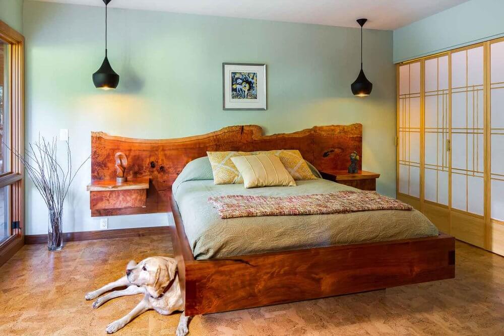 Giường ngủ gỗ đỏ