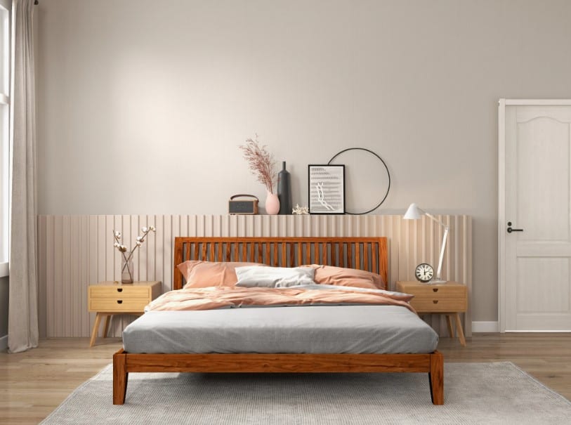 giường ngủ gỗ keo giá rẻ 