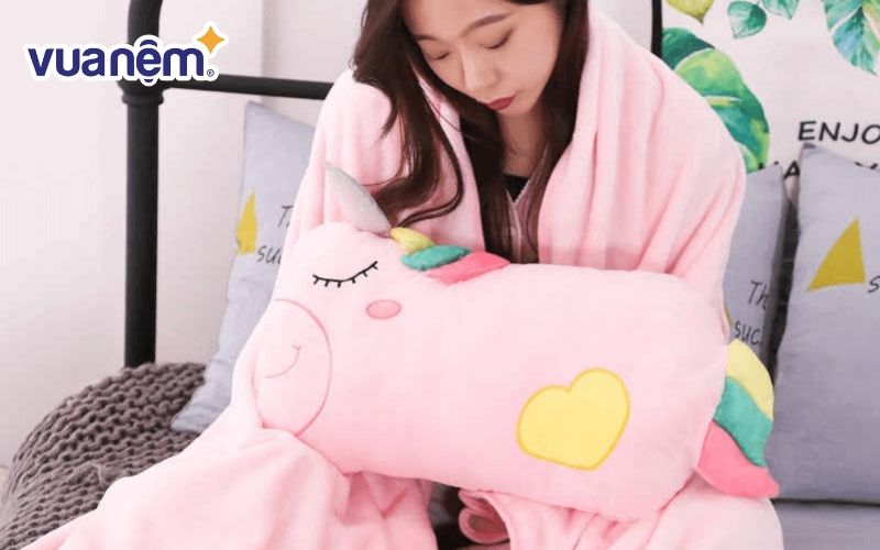 Mẫu gối ngủ 3 trong 1 hình vuông hoặc chữ nhật 7