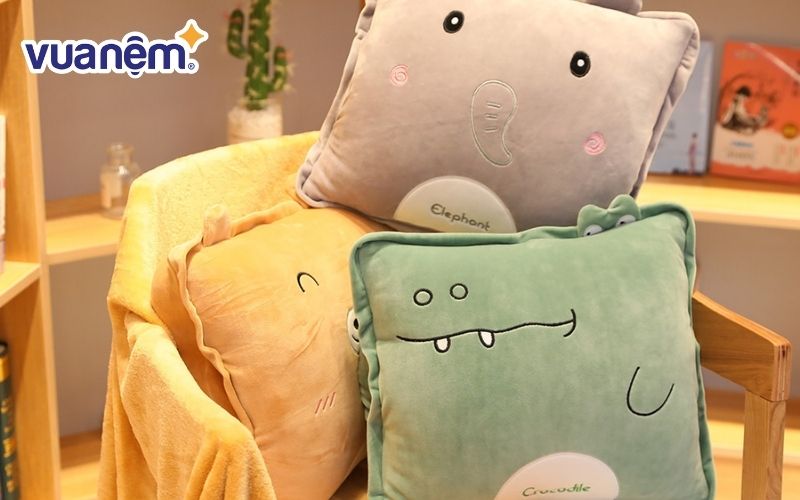 Mẫu gối mền 3 trong 1 hình vuông hoặc chữ nhật 3