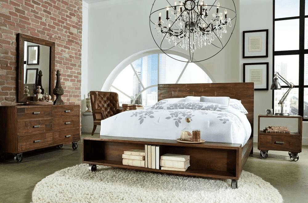 Giường gỗ đa năng có bánh xe