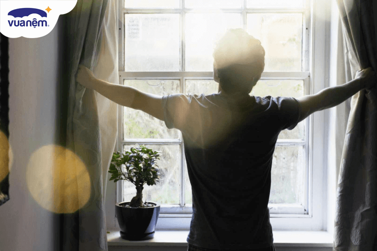 thức dậy đúng giờ vào buổi sáng