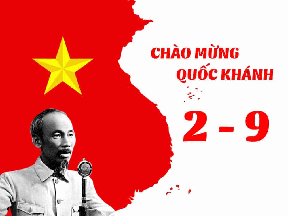 Chào mừng ngày Quốc Khánh mùng 2/9/2022