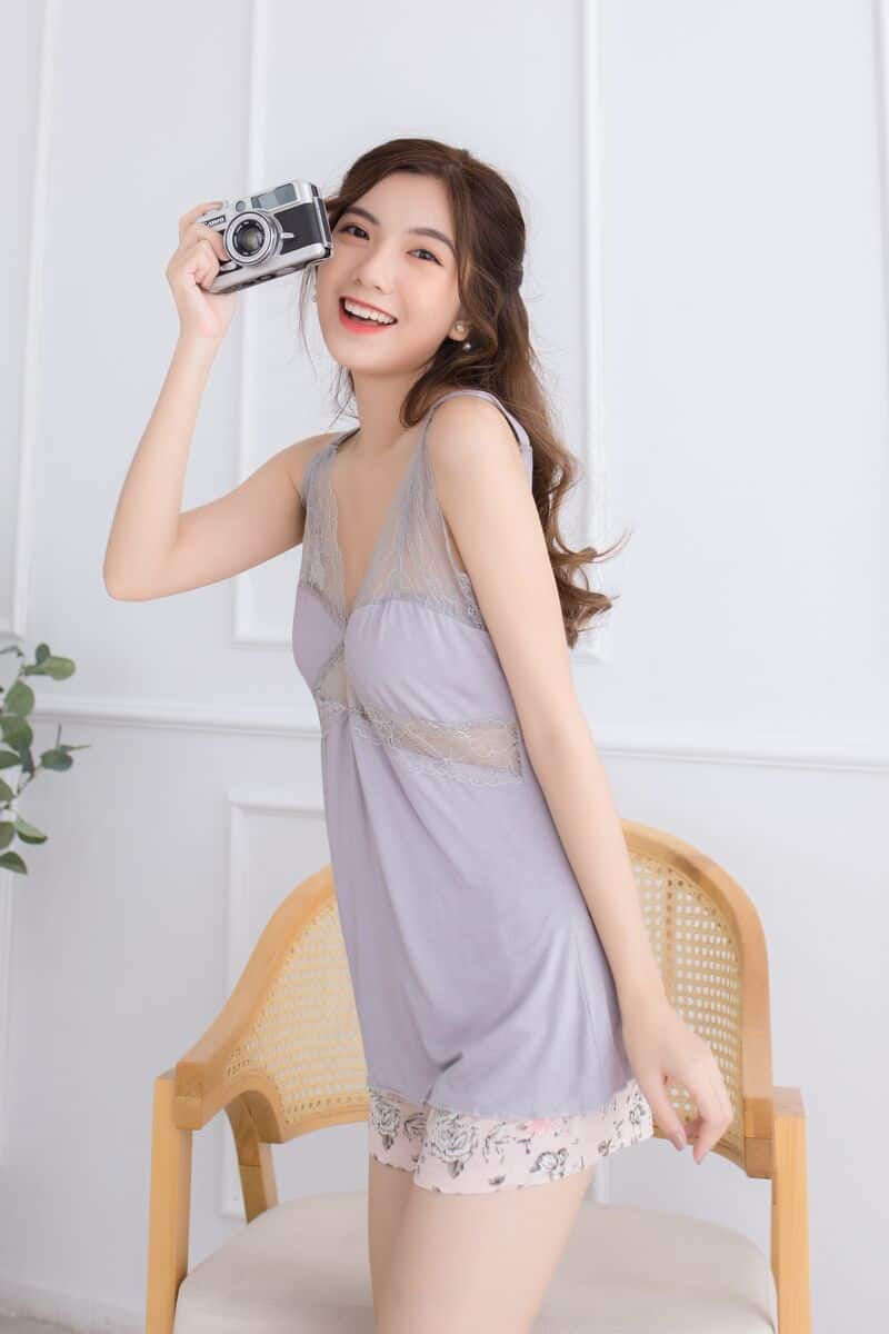 Mùa hè năm 2020 váy ngủ ngắn tay nữ Hàn Quốc các nhà sản xuất đồ