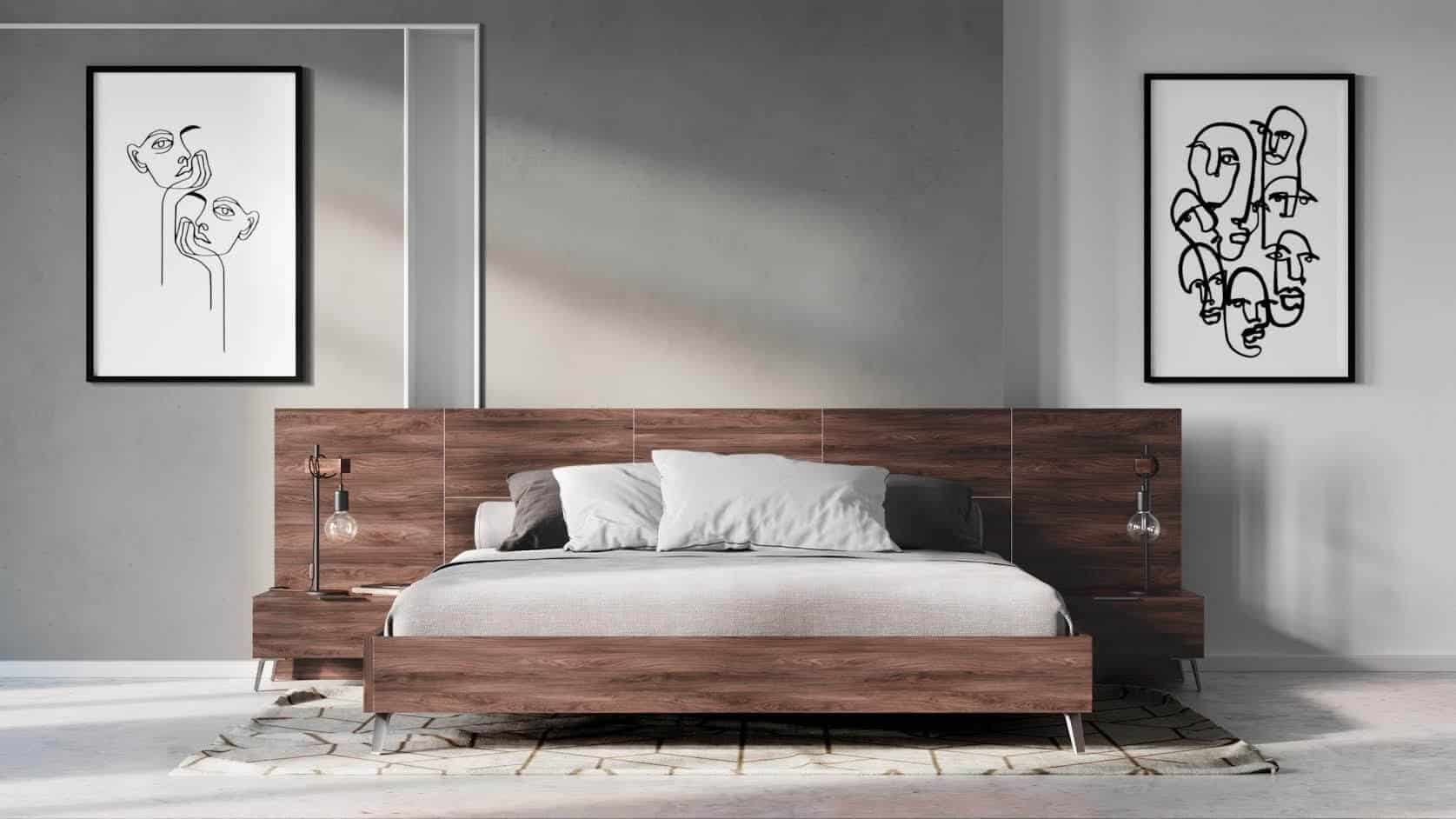 Giường ngủ laminate