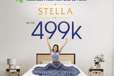 Vua Nệm khuyến mãi: Đặt cọc 500K – Đổi nệm Stella Kim Cương – Nhận ngay giảm giá 50%