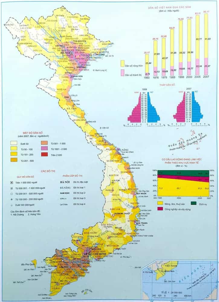 bản đồ việt nam các tỉnh