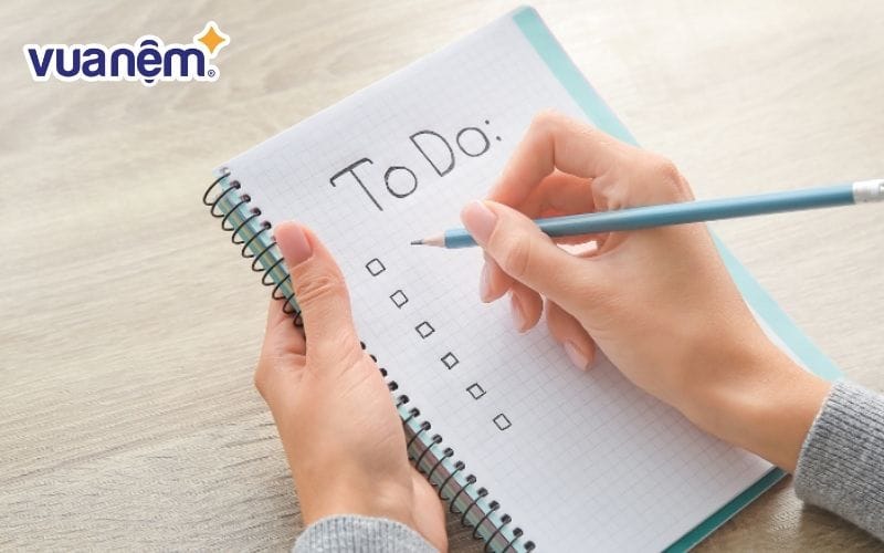 Tạo thói quen lập danh sách những việc cần thực hiện mỗi ngày