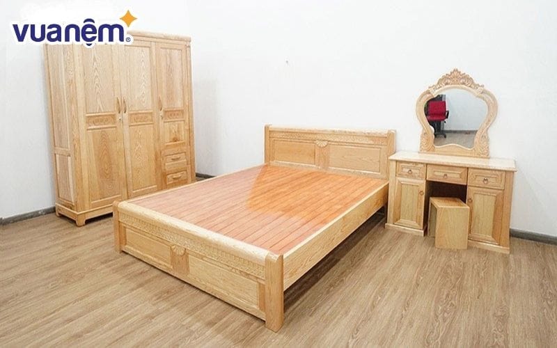 Các sản phẩm giường ngủ của Đồ Gỗ Việt đều được làm bằng gỗ tự nhiên