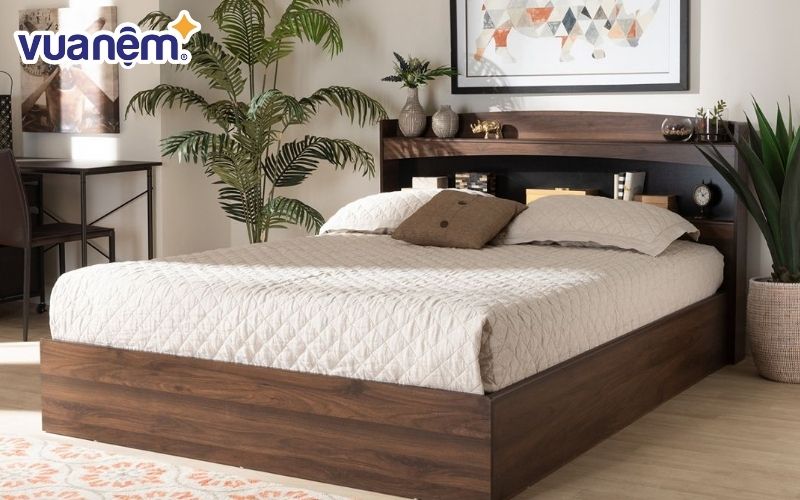 Huỳnh Gia Mộc nổi bật với các mẫu giường ngủ gỗ mang phong cách truyền thống và mộc mạc.