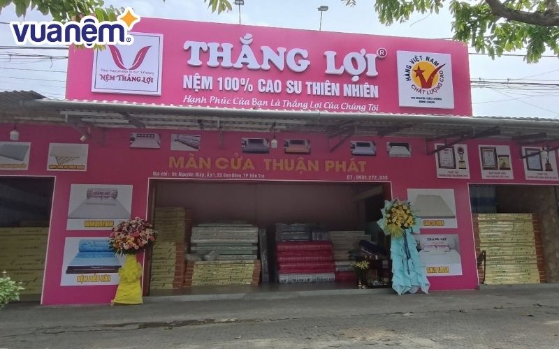 Cửa hàng Nệm Thắng Lợi rất đa dạng về mẫu mã, chủng loại cũng như kích thước